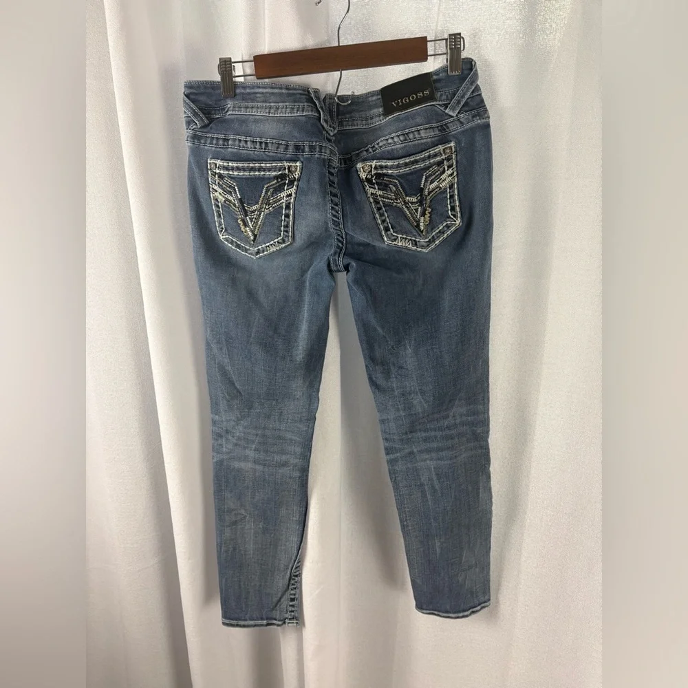 Vigoss Chelsea skinny jeans, women's size 9/10 Y2K Low Rise EUC - Picture 5 of 12